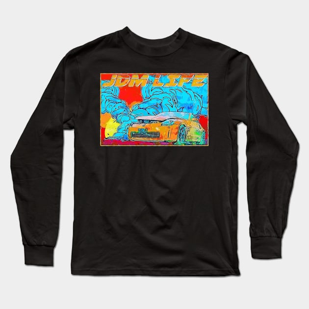 JDM Life Long Sleeve T-Shirt by FurryBallBunny